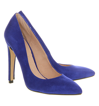 Office Razzle Cobalt Blue Suede - High Heels
