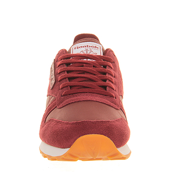 Reebok Cl Leather Collegiate Burgundy Trophy Gold Deconstructed ...