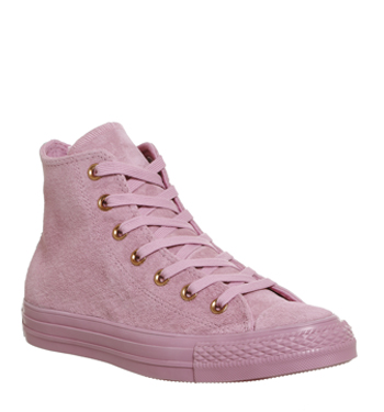 pink suede converse high tops