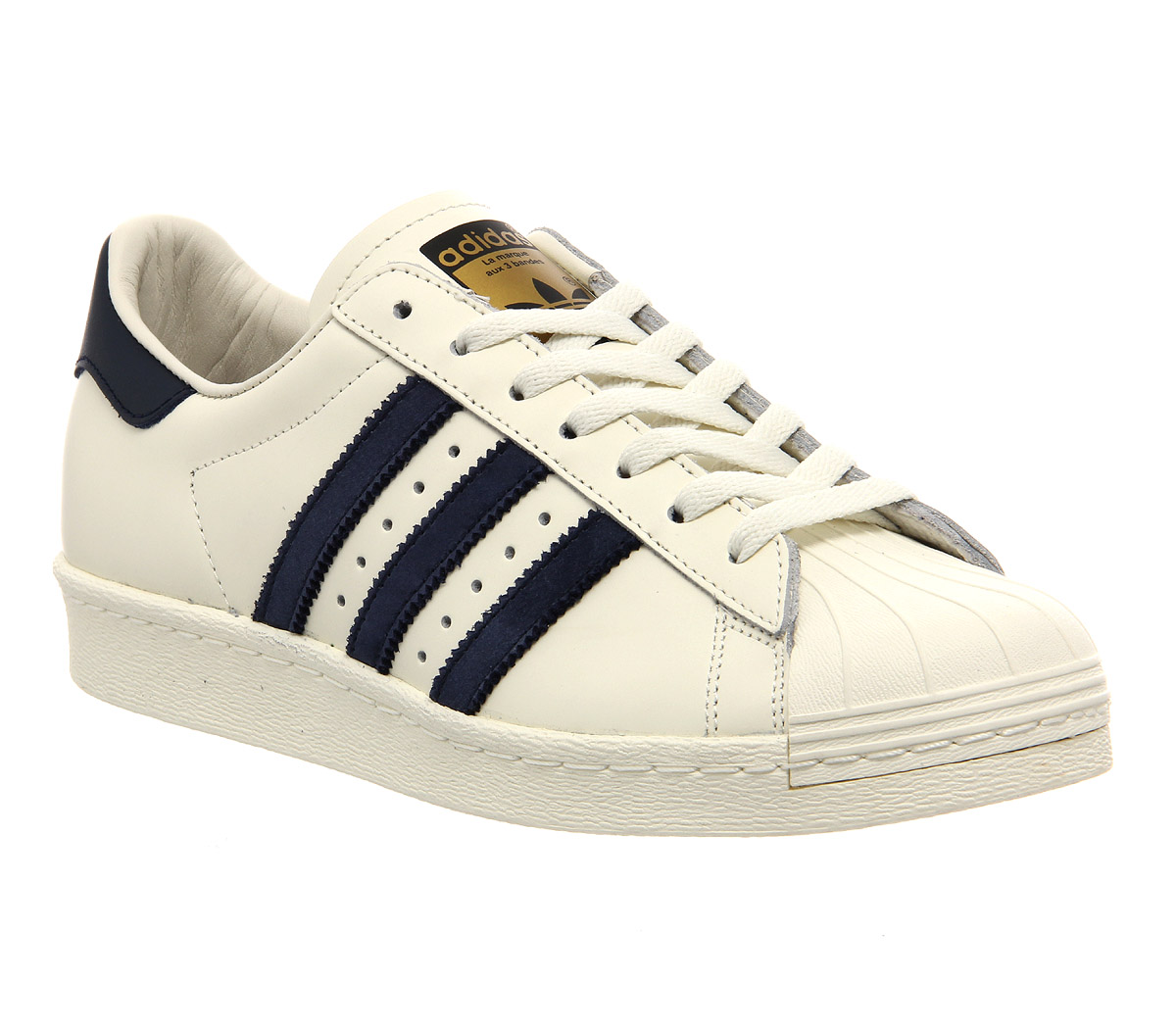 adidas Superstar 80s Dlx Vintage White Navy White - His trainers
