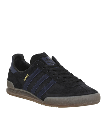 adidas jeans navy leather