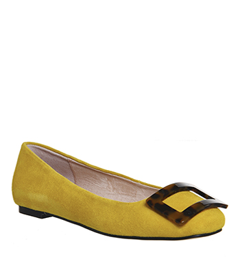 mustard flat shoes uk