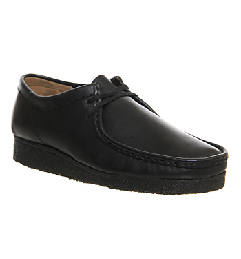 clarks original wallabee black leather