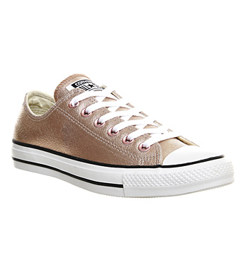 leather and rose gold converse