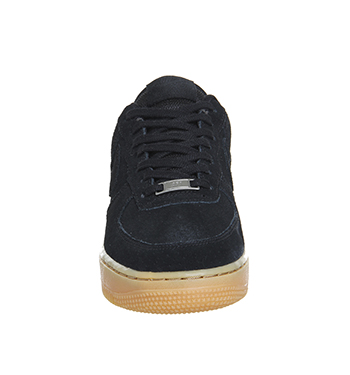 nike air force 1 black suede junior