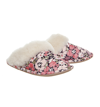 Bedroom Athletics Violet Mule Slippers Pink Floral X Liberty London - Flats