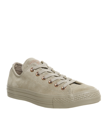 converse all star low leather khaki