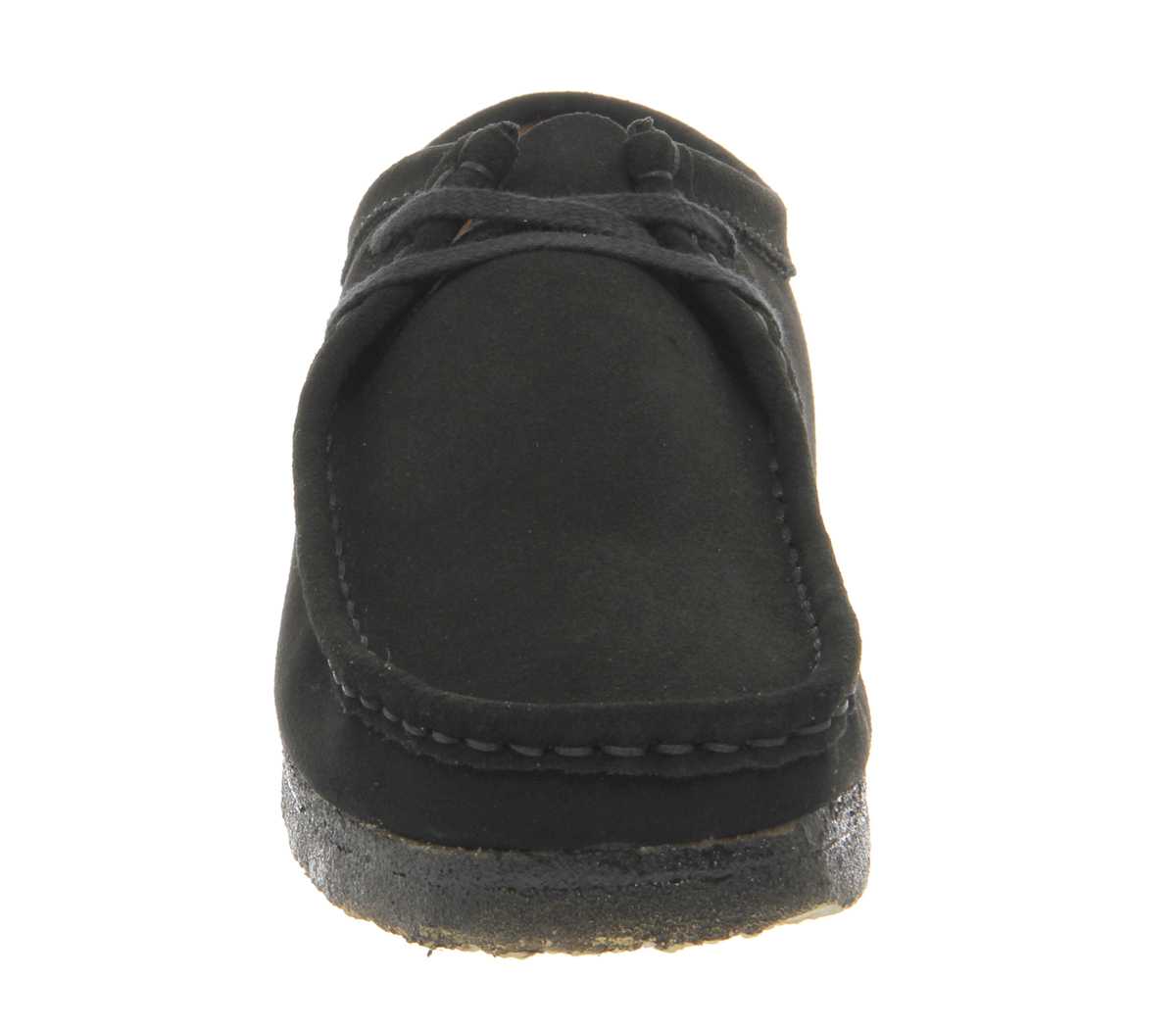 Clarks Originals Wallabee Shoes Black Suede - Casual