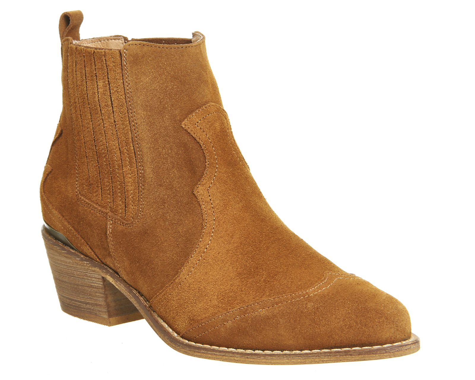 western boots tan