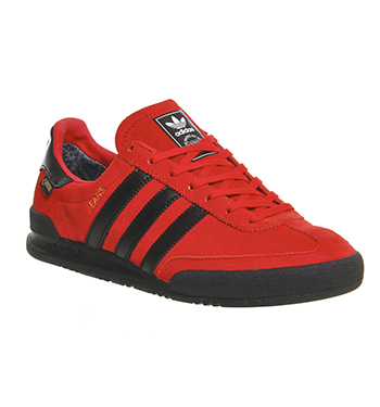 adidas jeans red and black