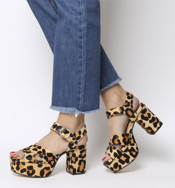 office leopard print trainers