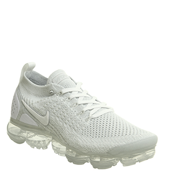 air vapormax flyknit 2 white pure platinum