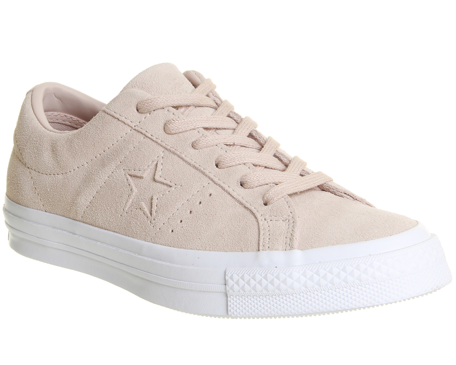 converse one star suede dusty pink