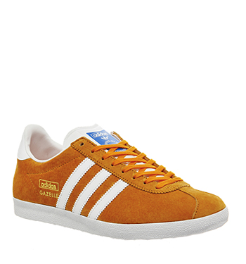 adidas gazelle orange men's