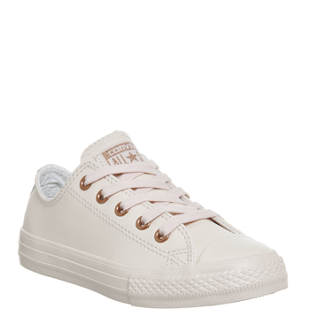 leather and rose gold converse