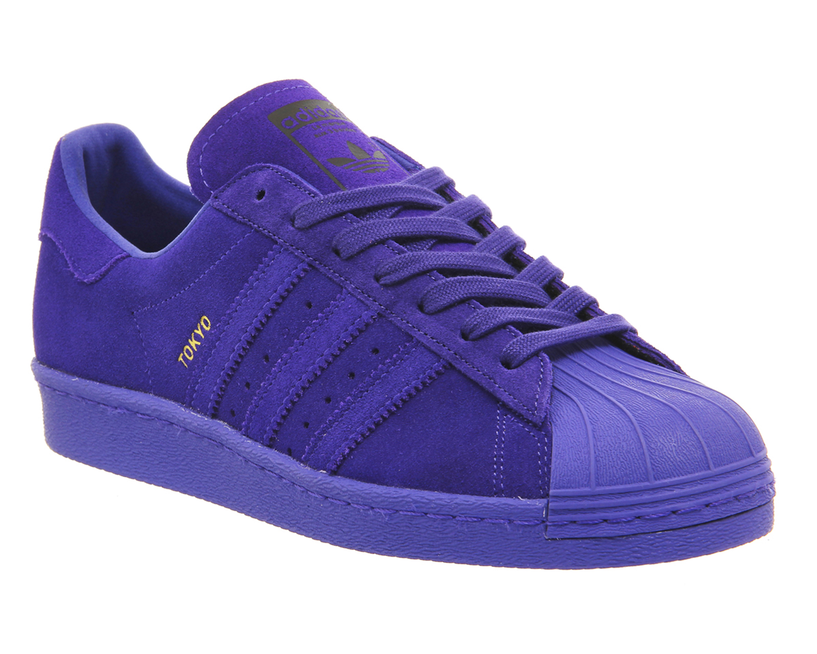 purple adidas shell toes
