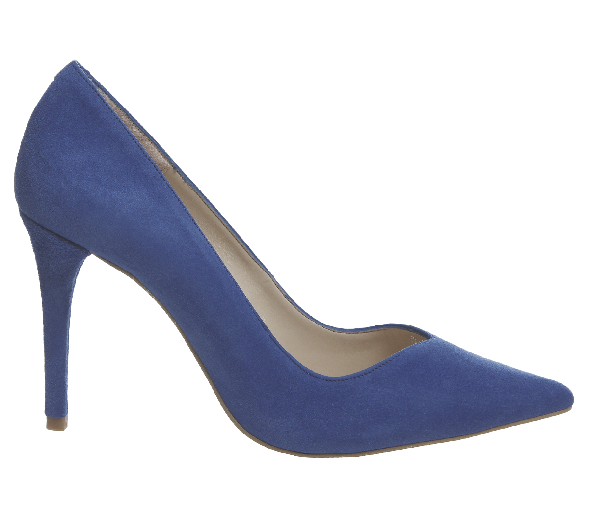 Office Hold Up Sweetheart Point Courts Blue Suede - High Heels
