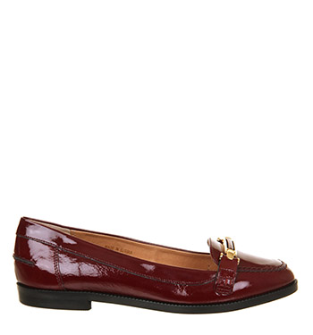 Office Victoria loafers Burgundy Patent Leather - Flats