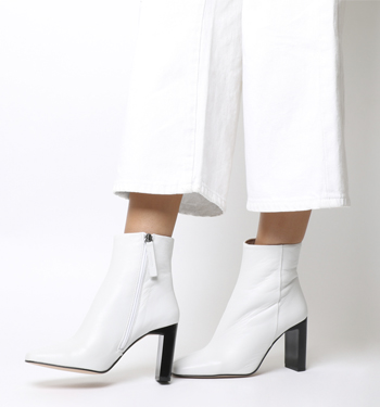 ladies white ankle boots uk