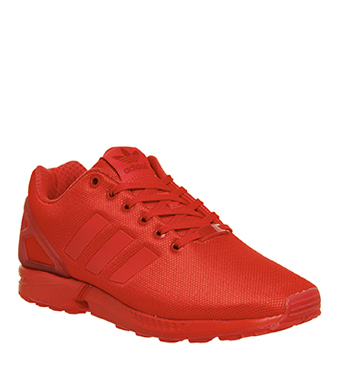 full red adidas zx flux