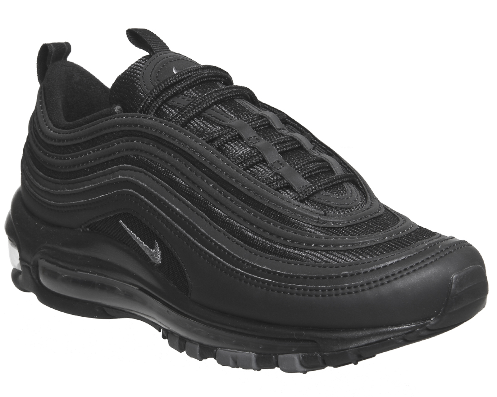 nike black and grey air max 97 trainers