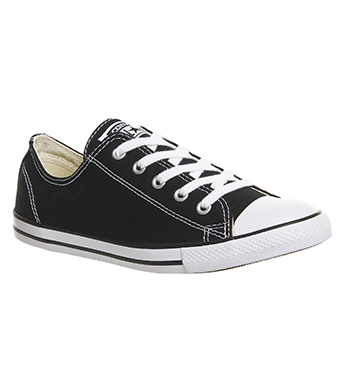 converse dainty black and white