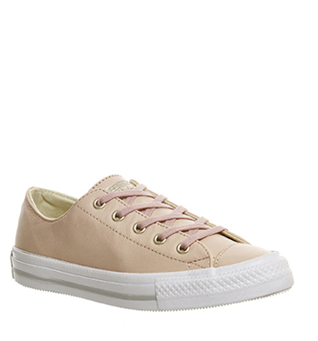 converse ctas gemma low leather evening sand gold exclusive