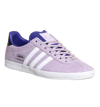 lilac gazelle suede trainers