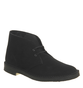 Clarks Originals Desert Boots Black Suede Boots